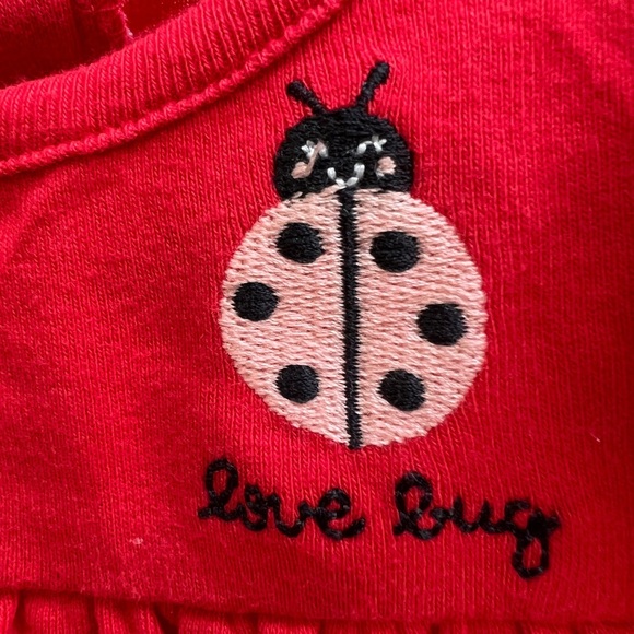 NWOT Carter’s 6M Red Love Bug Girls Top Blouse - Picture 2 of 4